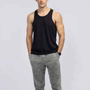 Camiseta sin Mangas de Moda Personalizada de Alta Calidad para Hombre, Camiseta Deportiva sin Mangas para Hombre, Ajustada al Cuerpo, con Aberturas, en Oferta - Product Image 6