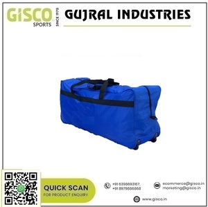 Bolsa de rueda de alta calidad hecha de tela de poliéster duradera con cremalleras de metal para un uso duradero bolsas de viaje diarias - Product Image 2