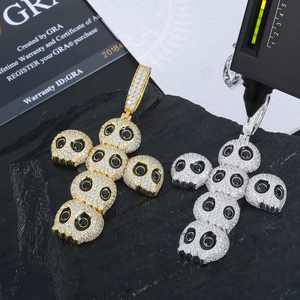 Pendentif Hip Hop Moissanite en argent classique à la demande pour tenue de bureau tenues décontractées et formelles disponibles au meilleur prix - Product Image 2