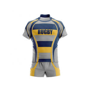 Premium Custom Rugby Jersey Uniformes Impresión por sublimación de alta calidad Servicios de diseño OEM Conjuntos de ropa deportiva al por mayor - Product Image 4
