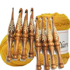 Aiguilles à tricoter en bois de haute qualité |   Finition lisse, fait main |   Vente en gros, prix d'usine, meilleur prix - Product Image 1