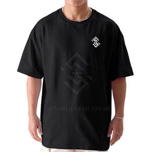 Camiseta Oversize con Hombros Caídos, Lisa, de Gran Gramaje, Personalizable con Logotipo, de Alta Calidad, de Poliéster/Algodón Sólido, Transpirable y de Secado Rápido - Product Image 1