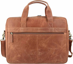 Premium Leather Laptop Bag Handmade Full Grain <b>Briefcase</b> with Luxury Shoulder Satchel Soft Office Business Travel - Product Image 2