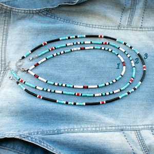 สร้อยคอลูกปัดธรรมชาติ sodalite, สร้อยคอลูกปัดกลมเรียบขนาด8มม. ทำด้วยมือคริสตัลสร้อยคอลูกปัดเครื่องประดับ - Product Image 1