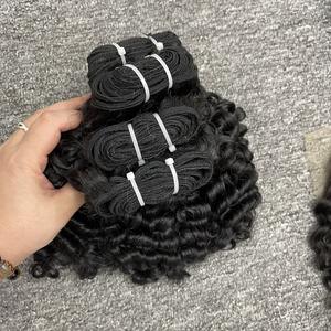 Cheveux bruts non transformés vietnamiens Remy Clip-in Machine Double trame vendeur cuticule aligné paquets de cheveux humains naturels 100gr cheveux - Product Image 5