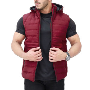Veste d'hiver sans manches personnalisée pour hommes avec coque résistante à l'eau et services OEM Vestes pour hommes - Product Image 3