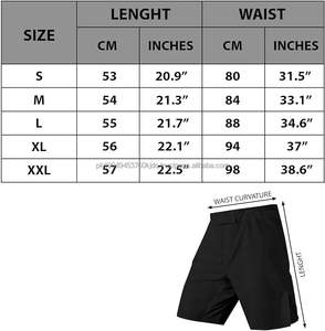 OEM/ODM NOGI Essential-Short de Grappling MMA personnalisable, vêtements de sport à sublimation pour hommes et femmes adultes, vêtements d'arts martiaux en polyester - Product Image 6