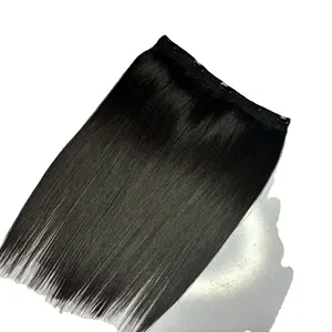 Daisyhair Wholesale Prijs Mooie Flip-Ins 8 "-32" Natuurlijke Steil Human Hair Extensions Genie Inslag Rauw Haar