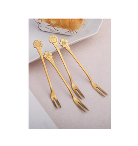 ชุดช้อนส้อมทองเหลืองชุดเครื่องใช้บนโต๊ะอาหารสำหรับงานแต่งงาน - Product Image 6