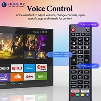 TV d'extérieur 4K avec haute luminosité 2000nit étanche IP65 Assistant vocal Télécommande Haut-parleur intégré et écran LCD