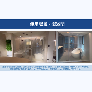 STARTEK Self-Adhesive PDLC Smart Film for Bathroom Privacy Glass Door - Product Image 4
