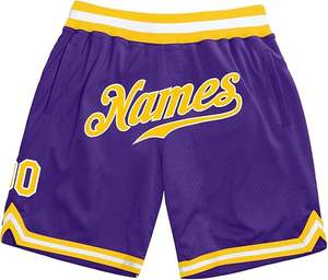 Factory Direct Retro Basketball Shorts Men's Double <b>Layer</b> Pocket Shorts - Product Image 5