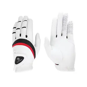 Venta al por mayor de guantes de golf de alta calidad con logotipo personalizado Servicio OEM Últimos estilos de jugador de diseño Material de tela de cuero Deportes - Product Image 1