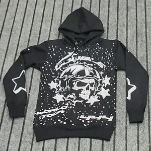 Sweats à capuche 2025 sweat à capuche pour hommes brillant bouffée impression tout imprimé coton mélangé sweats à capuche hiver sérigraphié Logo confortable 2025 - Product Image 1