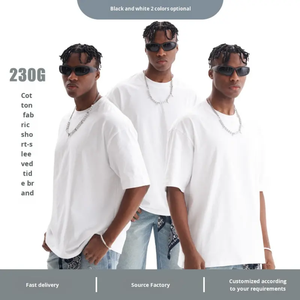 Fabricant de vêtements, impression personnalisée, broderie, t-shirts oversize en coton 100% 260 g/m² pour hommes - Product Image 1