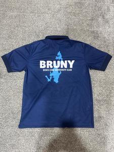 Manga corta de golf de rendimiento para hombres para Polos 100% poliéster tejido de punto rayas patrón 3D diseño de sublimación - Product Image 2