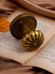 Poignée de porte en laiton antique avec serrure, design moderne, confidentialité, 1 paquet pour hôtel, appartement, chambre à coucher, salle de bain, alliage de zinc - Product Image 2