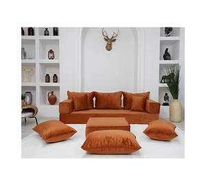 Siège de sol arabe Canapé de sol arabe Plancher de siège arabe | 12 pièces, 28 danses avec coussin éponge épaisseur 20cm - Product Image 1