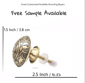 Bouton et poignée en laiton moderne marocain noir gravé pour commode armoire cuisine et salle de bain armoires et portes - Product Image 3