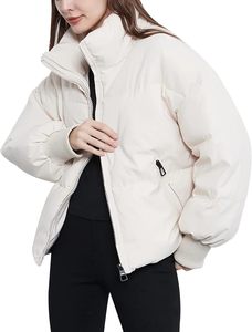 Wholesales <b>Women</b> Reversible Summer Down <b>Jacket</b> Thick <b>Padded</b> Puffer Hood Plus Size High Quality Fabric Winter <b>Jacket</b> OEM - Product Image 4