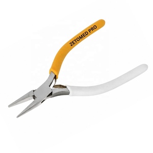 Pince à bec effilé de haute qualité en acier inoxydable pour la fabrication de bijoux, manche blanc et orange, outil spécialisé pour la fermeture des anneaux de jonction, 6 pouces - Product Image 3