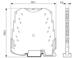 Conditionneur de signal d'automatisation industrielle Phoenix Contact MINI -SL-SHUNT-UI-NC 2810780 24 V DC, amplificateur d'isolation d'entrée mV - Product Image 2