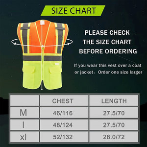 High Visible Reflective Protective Workwear <b>Vest</b> Breathable Outdoor <b>Utility</b> Tool <b>Vest</b> with OEM Customizable Options - Product Image 5