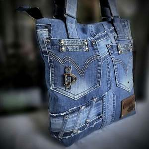 Bolsas de tela vaquera y bolsos de hombro Calidad Premium Vintage Moda informal Ventas completas - Product Image 3
