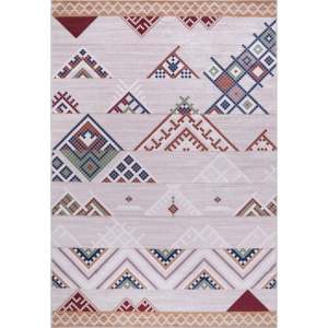 Bohemian Grey Striped <b>Washable</b> <b>Rug</b> NL1002 Non-Slip Machine Made for Living Room & Bedroom - Product Image 1