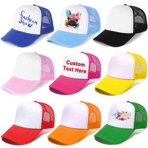 OEM personalizado impreso logotipo 100 poliéster sublimación camión malla gorra 3D Puff impresión espuma camionero sombrero masculino Golf gorras - Product Image 4