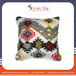 Hiện Đại Handmade Thân Thiện Với Môi 100% Bông Mềm Đệm Bao Gồm Tất Cả Các Mùa Sử Dụng Tùy Chỉnh Ném Gối Made <span class=keywords><strong>In</strong></span> Ấn Độ - Product Image 4