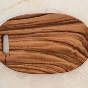 Tabla de cortar de madera con forma de calabaza para verduras, frutas, queso y carne - Product Image 1