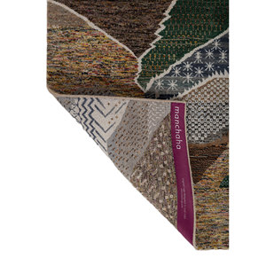 พรมไหมพรมผสมไหมไผ่สีน้ำตาลเบจ แมนชาฮ่า ลายแบบนามธรรม สำหรับตกแต่งบ้าน ห้องนั่งเล่น ทางเดิน รูปทรงสี่เหลี่ยมผืนผ้า สำหรับวัยรุ่น-Les-2868 - Product Image 5