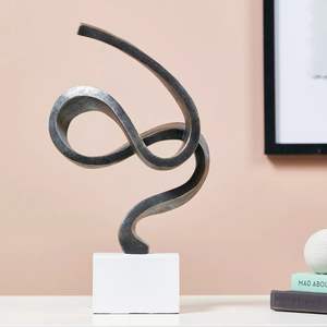 New Arrival Luxury Gold Color Aluminium Decorative <strong>Objects</strong> Vintage Home Interior Accessories Decoration - Product Image 5