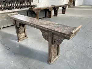 Table d'autel de reproduction solide de meubles en bois de pin antique chinois