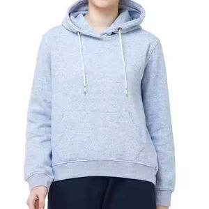 Meilleure qualité Dames Femmes Top Vente Couleur unie Polaire Sweat À Capuche Veste À La Mode Hiver Top - Product Image 1