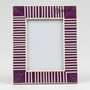 Marco de Fotos de Mosaico Creativo Hecho a Mano con Incrustaciones de Hueso Morado Ecológico y Lujoso para Interiores Elegantes - Product Image 6