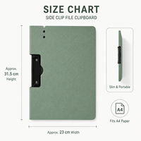 Carpeta de Archivos Multifuncional A4, Bloc de Notas para Informes Estudiantiles, Portadocumentos Vertical, Material PP, Impresión por Sublimación