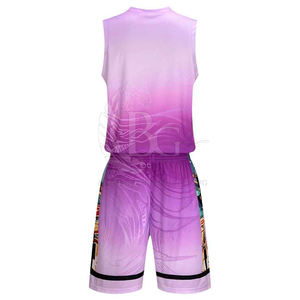 Venta caliente sin mangas uniforme de baloncesto logotipo personalizado transpirable más tamaño conjunto para unisex - Product Image 3