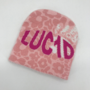 Bonnet unisexe en jacquard d'hiver pour la plage, broderie 3D, nouveau motif, chaud, en mohair, personnalisable dans toutes les couleurs, 2025 - Product Image 3