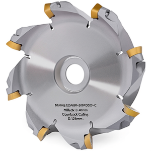 Fresa ISO 125A08R-S19PD09-C D.40mm Corte en sentido contrario a las agujas del reloj D.125mm - Product Image 2