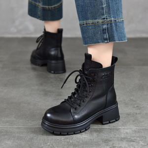 Botas de nieve para mujer con forro cálido y suela gruesa, botas de moda con cremallera lateral, botines casuales de punta puntiaguda fáciles de poner - Product Image 3