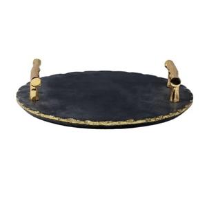 Food Cake Dessert Serving Platter <b>Tray</b> <b>Enamel</b> Finishing Metal Modern Luxury Customizable Multipurpose Use Serving <b>Tray</b> - Product Image 5