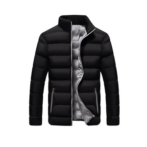 Veste bouffante en laine pour hommes Offre Spéciale Logo personnalisé chaud à capuche coupe-vent vêtements d'extérieur d'hiver avec tissu en toile et doublure en coton - Product Image 3