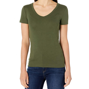 <b>Women's</b> 100% Cotton Sleeveless Soft Casual Solid T-Shirt with Logo Scoop <b>Neck</b> 220g Autumn Custom New Design - Product Image 2