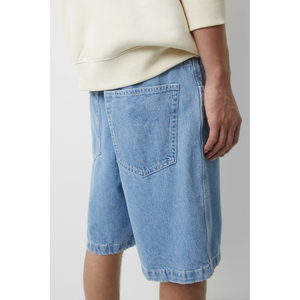 Pantalones cortos sueltos de lavado ligero Jeans de mezclilla Fit Hombres Casual Transpirable Short Zip Fly Baggy Jean para hombres Short - Product Image 3