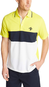 Men's for Quick Dry Performance Short Sleeve <b>Shirt</b> Rib Collar <b>Button</b> Front Casual Solid Pattern Regular-Fit Knitted Fabric - Product Image 6
