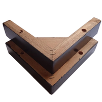 Pieds de meubles triangulaires en bois massif en forme de L pour canapé, armoire, extérieur et salon - Design moderne, robustes et résistants