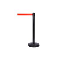 Barrière de bande de routage-Barrière de ceinture rétractable peinte électrostatique Q-Stand Barrière de contrôle des foules pour les banques d'aéroports SBB02SH
