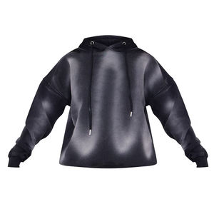 Sweat-shirt pour femme de qualité supérieure, délavé au soleil, lourd, surdimensionné, décontracté, anti-boulochage, respirant, pour femme - Product Image 6